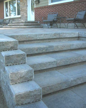 Maximum deck space is acheived by a relatively short step area using non-slip stteps